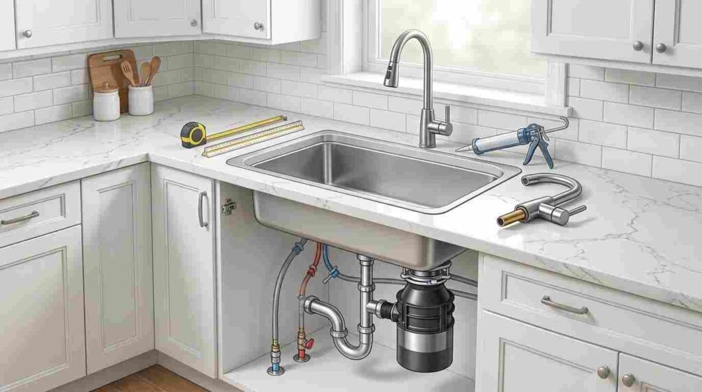 New Kitchen Sink Installation in Bellingham, MA The Process Explained