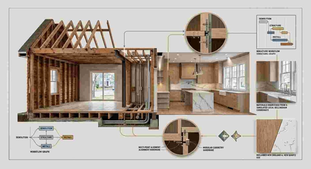 What Professional Kitchen Remodeling Actually Looks Like in Bellingham, MA